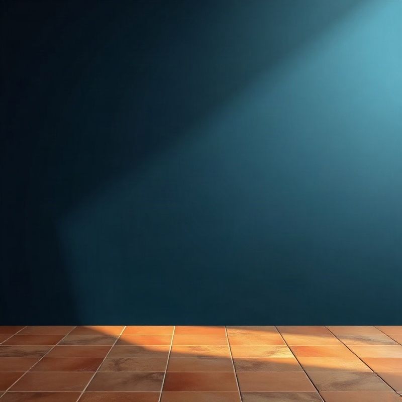 Composición abstracta en índigo que sugiere comunicación digital